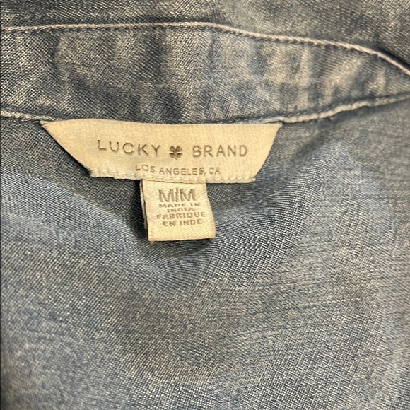 Lucky Brand Denim Blue Shirt - Picture 2 of 2